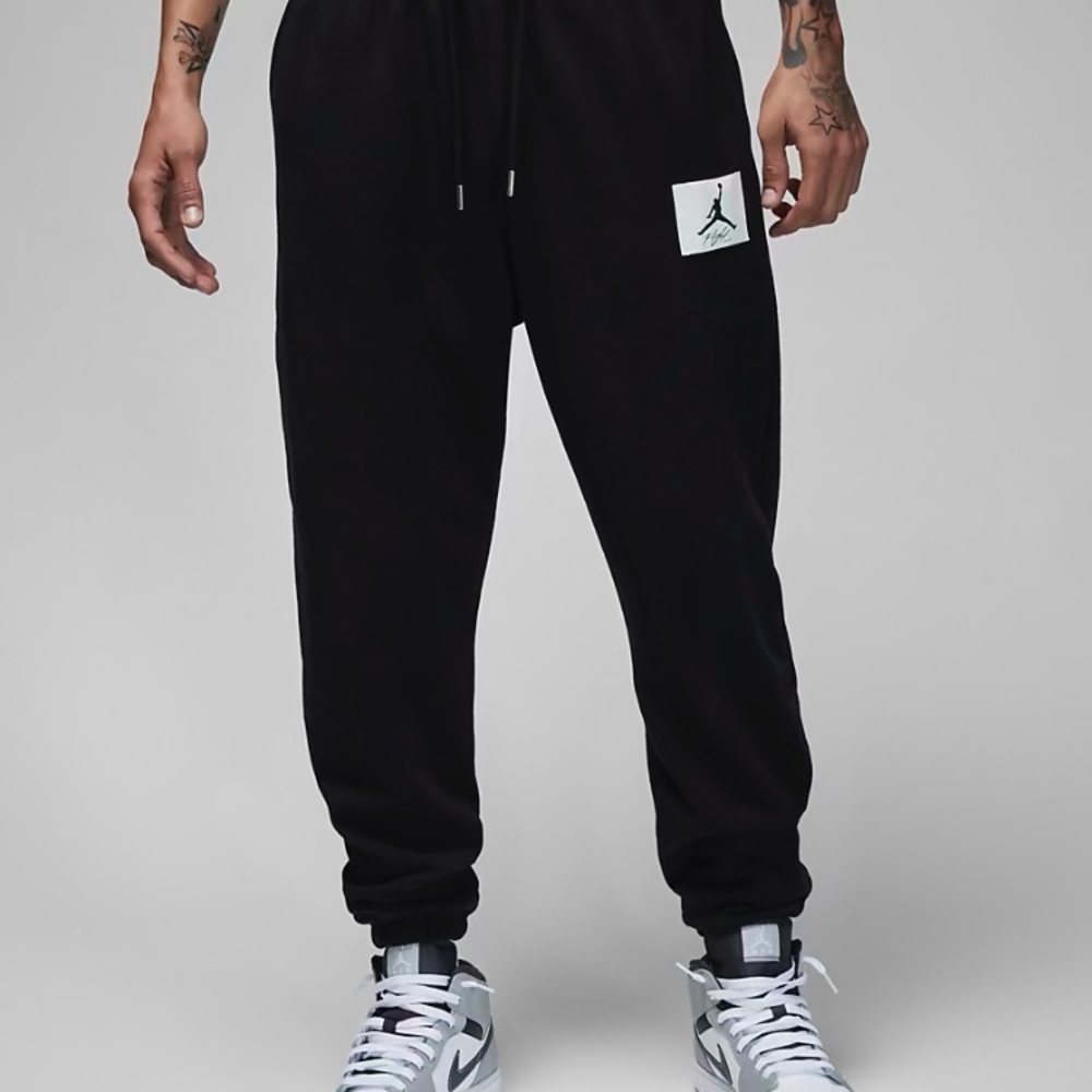 Jordan Essentials Flight Sweatpants Black Mens size L XL XXL